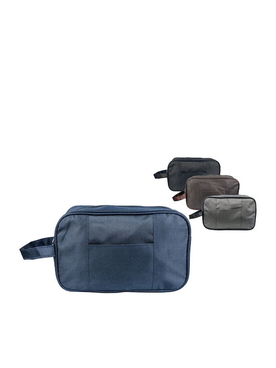 Men's Monochrome Toiletry Bag in Blue Color 26x17x10cm