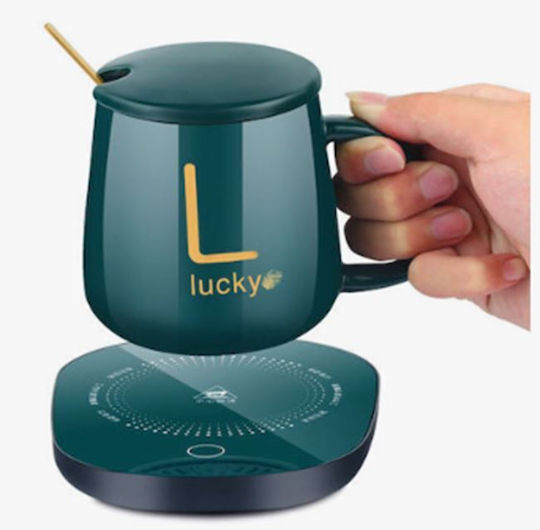 Base Mug Ceramic with Lid Green