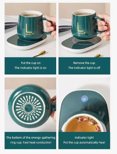Base Mug Ceramic with Lid Green