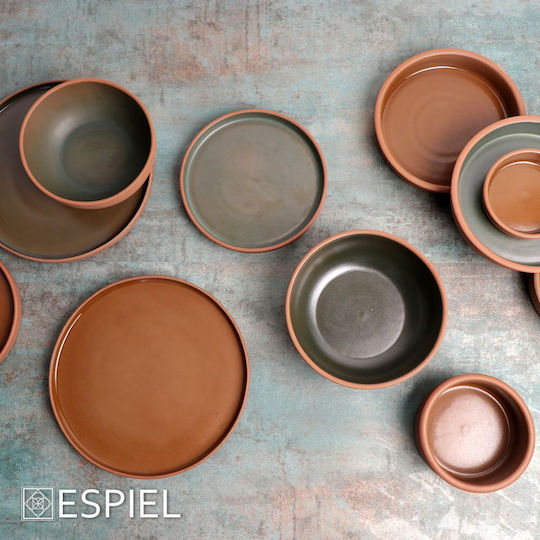 Espiel Serving Bowl Round Ceramic Beige with Diameter 12cm