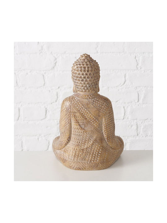 Boltze Dekorativer Buddha aus Holz 30cm 1Stück