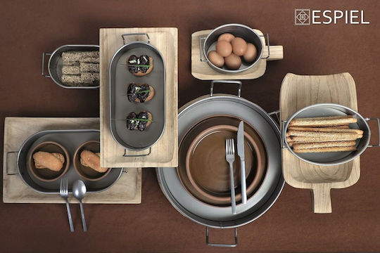 Espiel Μπωλ Σερβιρίσματος Στρογγυλό Κεραμικό Πράσινο με Διάμετρο 12εκ.