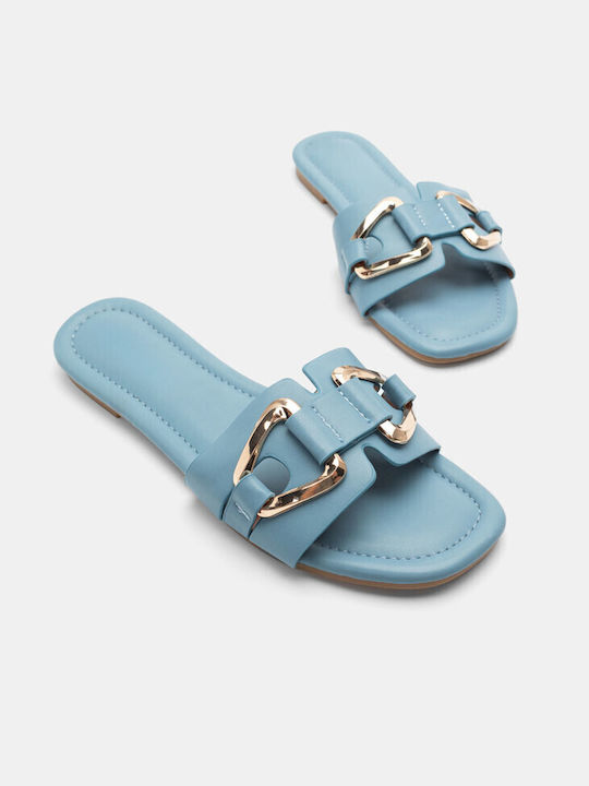 Luigi Synthetic Leather Women's Sandals Light Blue