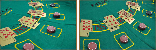 Zola Playing Card Set Plastic 9x6 Cm Gold