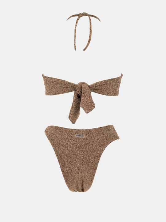 Luigi Padded Bikini Set Top & Slip Bottom Bronze