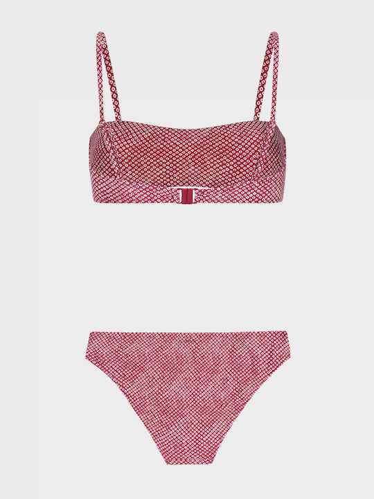 Set Bikini Push Up Κόκκινο
