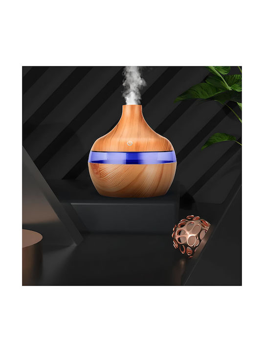 Aromatherapy Led Συσκευή Αρωματοθεραπείας Υπερήχων με Χρονοδιακόπτη Πράσινη 500ml E687