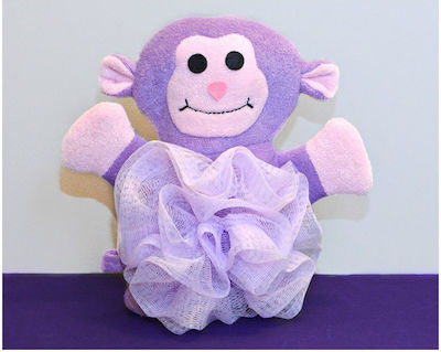 LifoPlus Baby Bath Sponge Πίθηκος Purple 1pcs