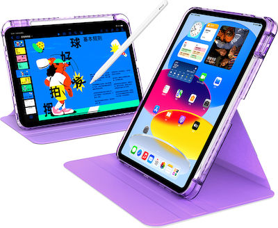 Techsuit Flip Cover Purple iPad 10 (2022) 10.9