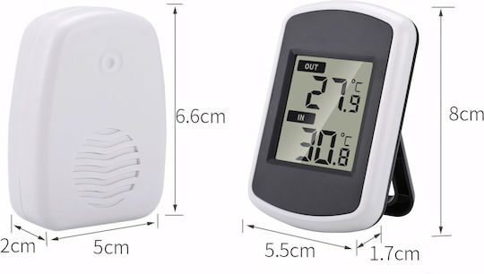 E707 Wireless Stație meteorologică Digital Tabelul Alb