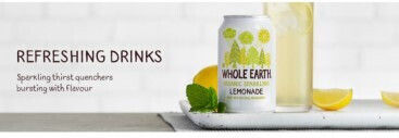Whole Earth Лимонада с Газировка, Без Захар, Органична 3106 330мл