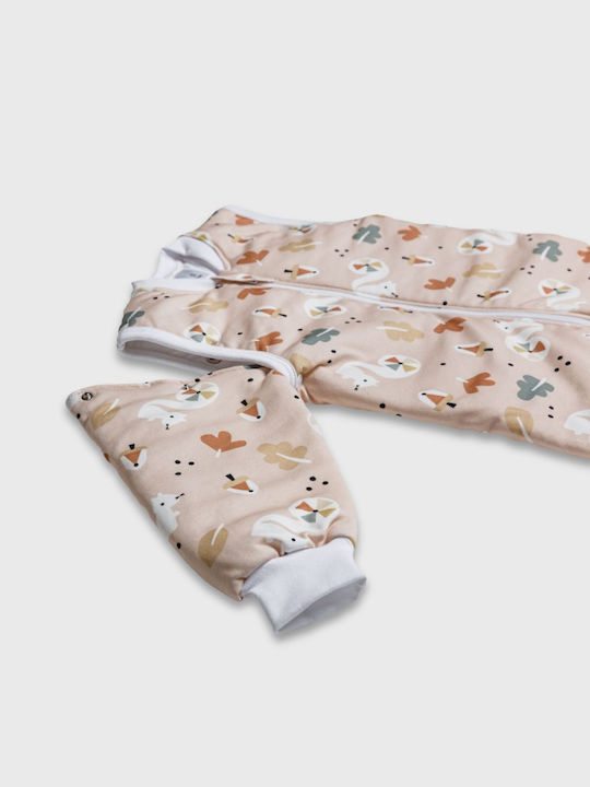 Tender Spring Sleeping Bag with Feet Classic 1 Tog Nude with Detachable Sleeves