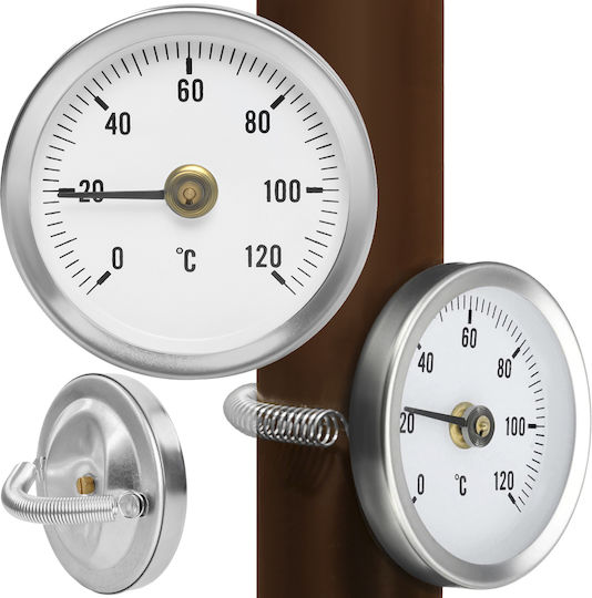 Analog Thermometer BBQ mit Nadel +120°C / +120°C