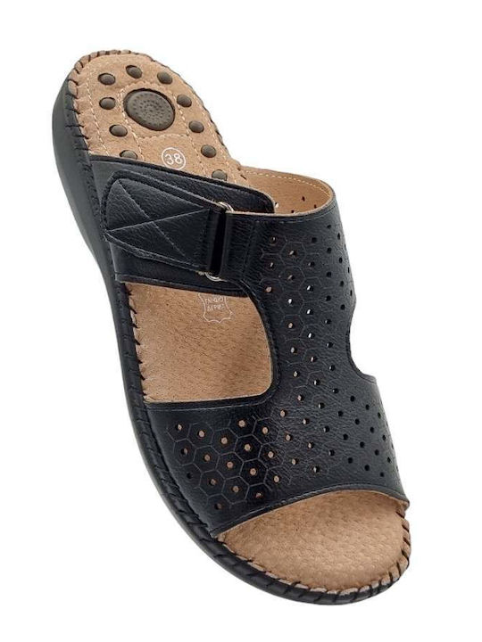 Flache Sandalen für Damen in Schwarz Farbe