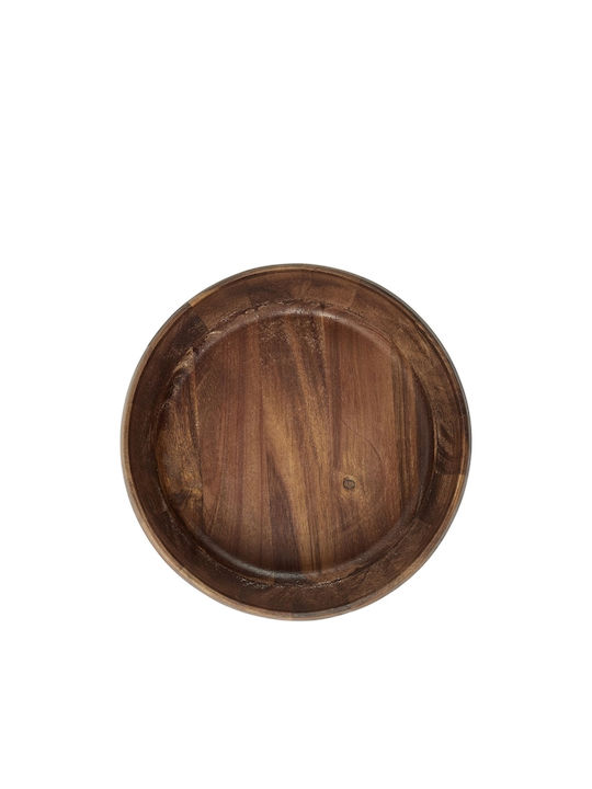 The Home Deco Factory Wooden Salad Bowl Brown 25x25x10cm