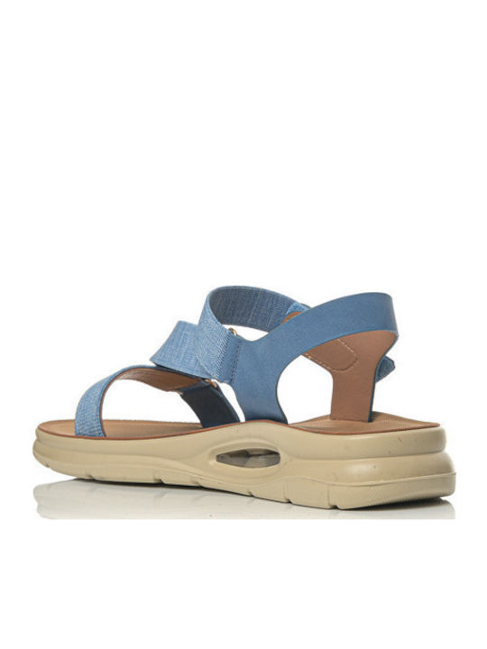 Flache Sandalen für Damen Anatomisch in Blau Farbe