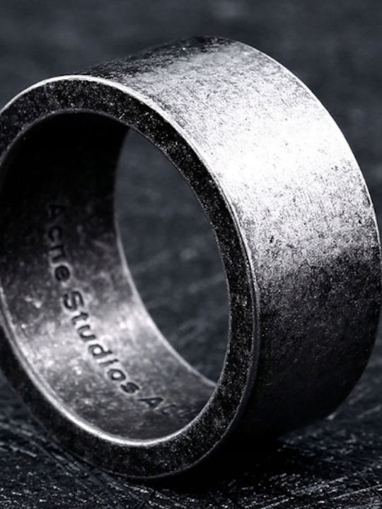 Vikings 316L Steel Silver Amulet Ring