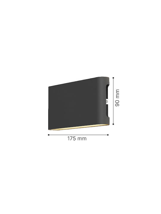 Inlight Wasserdichtes Punkt-LED 14W 17,5x9cm Inlight Wasserdichtes Punkt-LED 14W 17,5x9cm