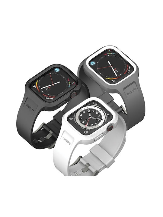 Araree Plastic Case in Black color for Apple Watch 44/45mm