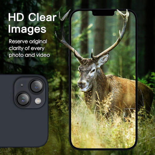 Uniq Camera Protection Tempered Glass Black for the Apple iPhone 14 / 14 Plus
