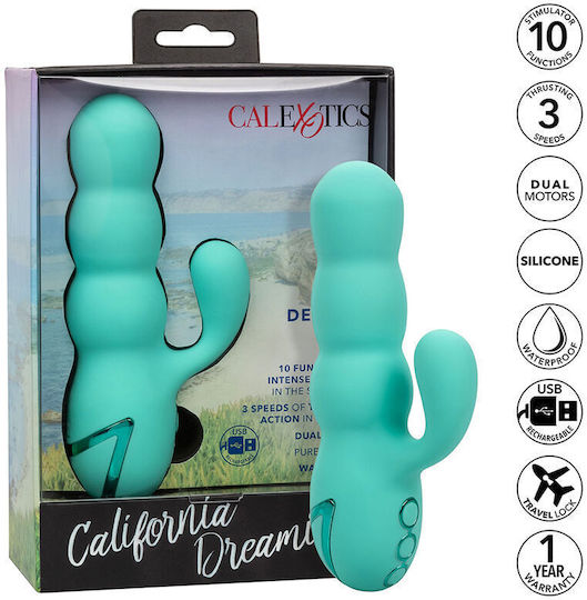 Calexotics Del Mar Vida Vibrator Rabbit with Remote Control 9.5cm Turquoise