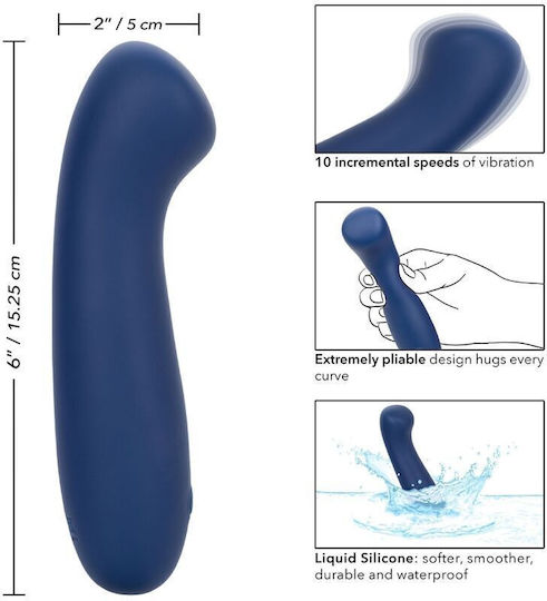 Calexotics Cashmere Satin G Vibrator G-Punkt 15.25cm Blau