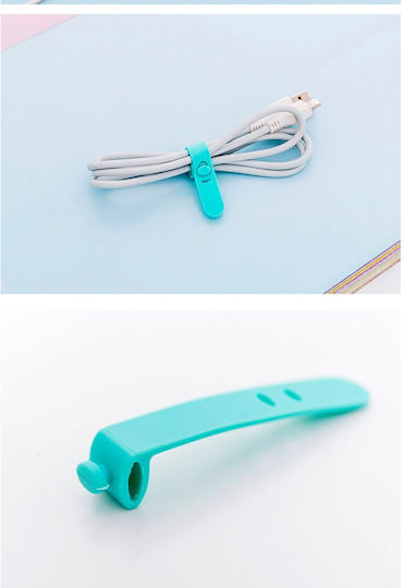 ZE1AG33QWS80B Clips Οργάνωσης Καλωδίων 4τμχ Μπλε