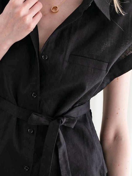 Frankie Mâneca scurta Femei Cămașă Black