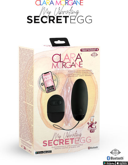 Clara Morgane Pro Вибратор Яйца 7.9см Черен