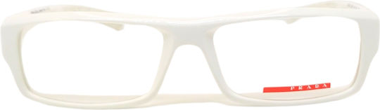 Prada Sport Kunststoff Brillenrahmen Weiß PR05AV 4AO1O1