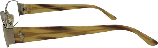 Ralph Lauren Femei Metalic Rame Ochelari Auriu RL5052 9116
