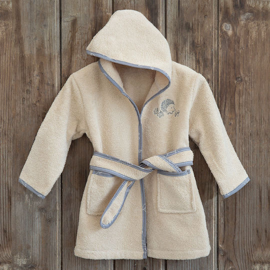 Nima Kids Hooded Bathrobe Baby Beebo Ecru