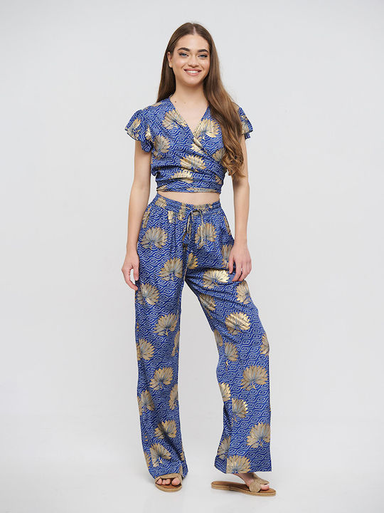 Inart Damen Top Strand Blau