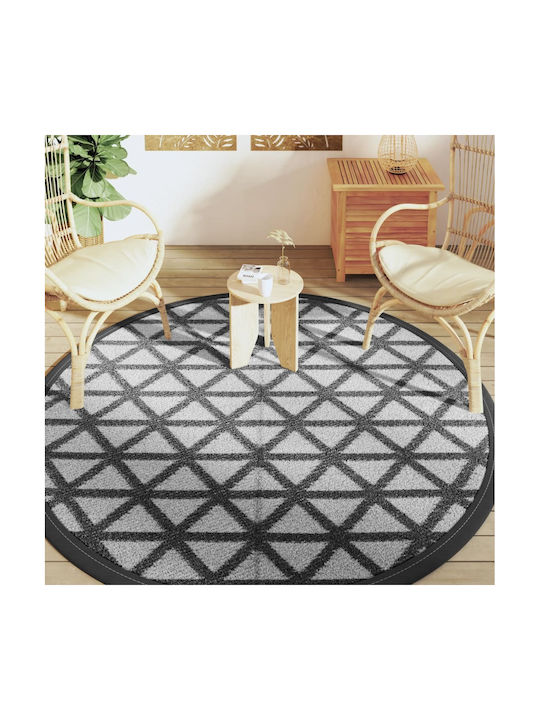 vidaXL Rug Outdoor Rectangular Black