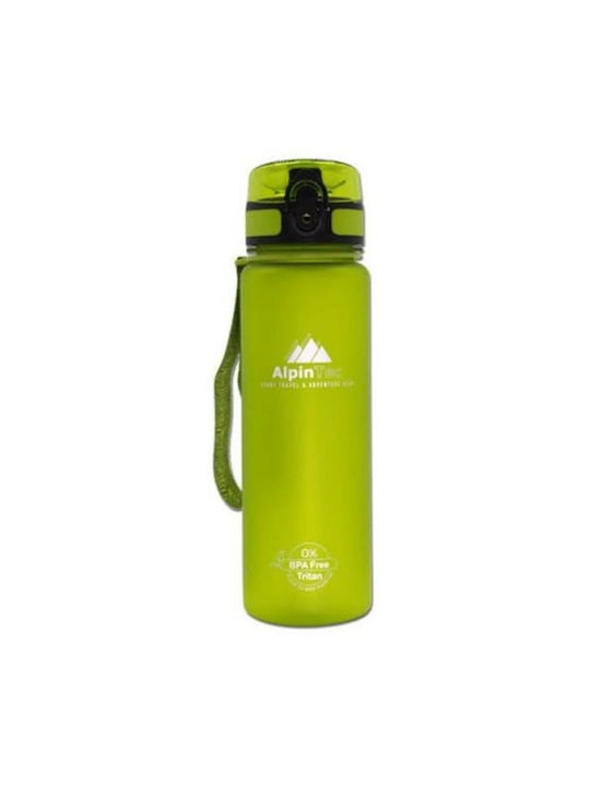 AlpinPro Water Bottle Plastic 500ml Green