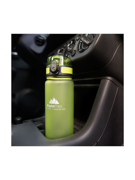 AlpinPro Water Bottle Plastic 500ml Green