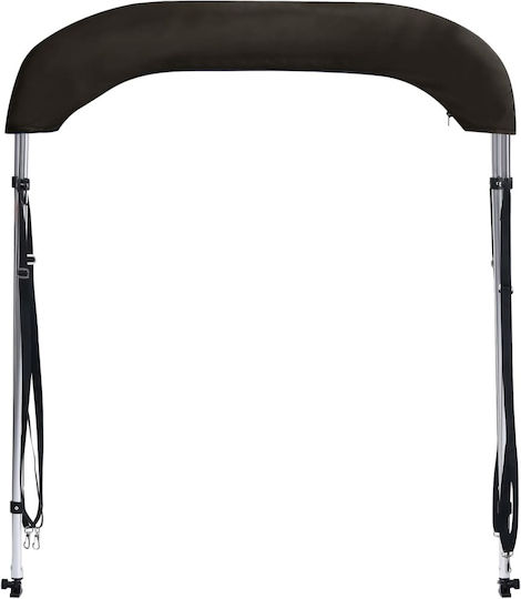 vidaXL Aluminium Boat Canopy L179xW156xH93cm Black