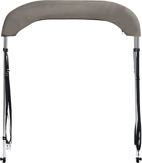 vidaXL Tenta Barca Aluminiu M179xL156xH93cm Gri Culoare