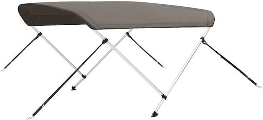 vidaXL Tenta Barca Aluminiu M179xL156xH93cm Gri Culoare