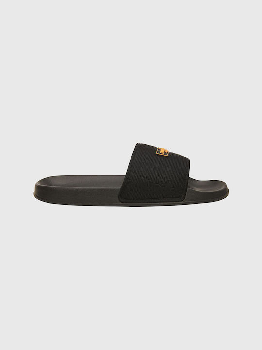 Funky Buddha Men's Slides Black