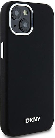DKNY Liquid Umschlag Rückseite Silikon / Kunststoff Schwarz (iPhone 15)