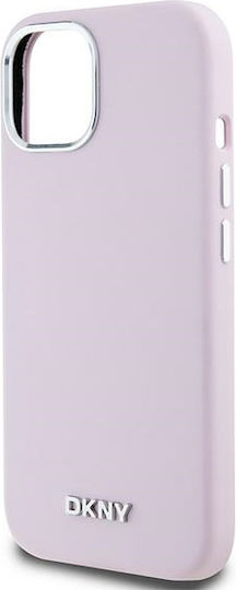 DKNY Liquid Back Cover Σιλικόνης / Πλαστικό Ροζ (iPhone 15)