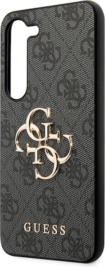Guess Metal Logo Umschlag Rückseite Kunststoff Schwarz (Guess A55 A556)