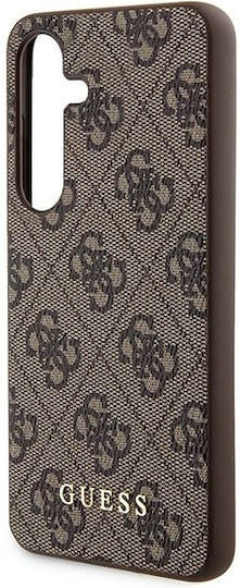 Guess Metal Gold Logo Back Cover Plastic Maro (Ghiciți A35, A356)