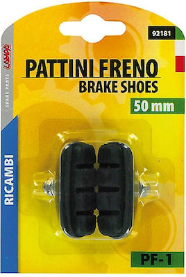 Bicycle Brake Brake Pads Type Caliper 50mm Pf-1 Black 2pcs