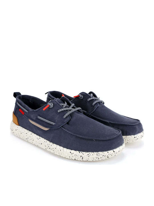 Men's Leather Moccasins Blue