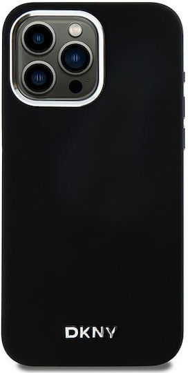 DKNY Liquid Back Cover Silicon / Plastic Negru (iPhone 15 Pro Max)