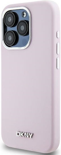 DKNY Liquid Umschlag Rückseite Silikon / Kunststoff Rosa (iPhone 15 Pro)