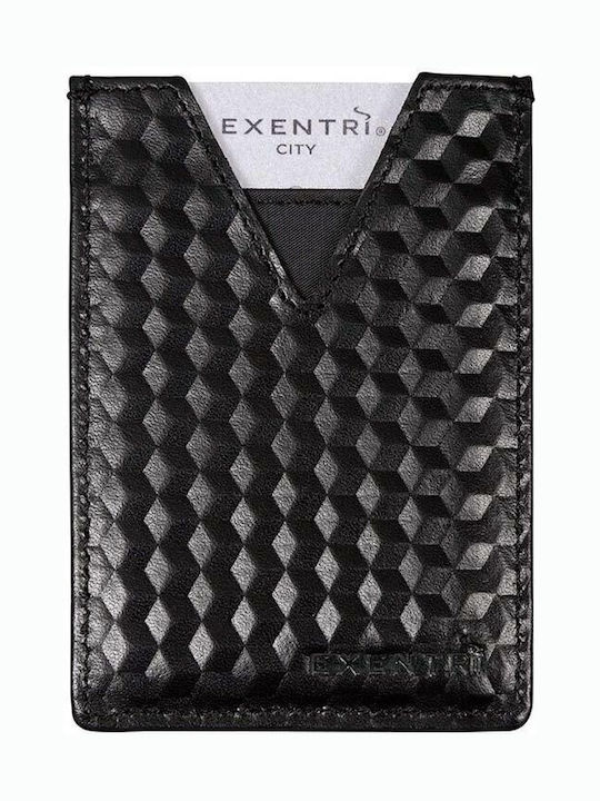 Leather Men's Wallet Cards with RFID Black