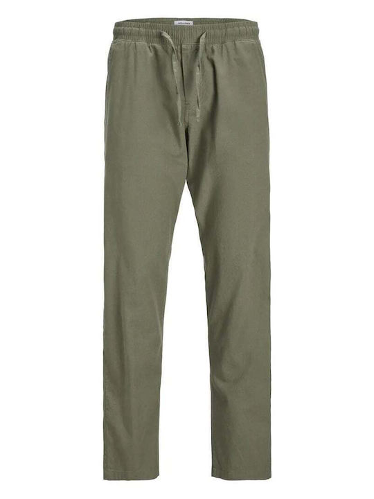 Pantaloni Chino cu Croială Relaxed Dusty Olive